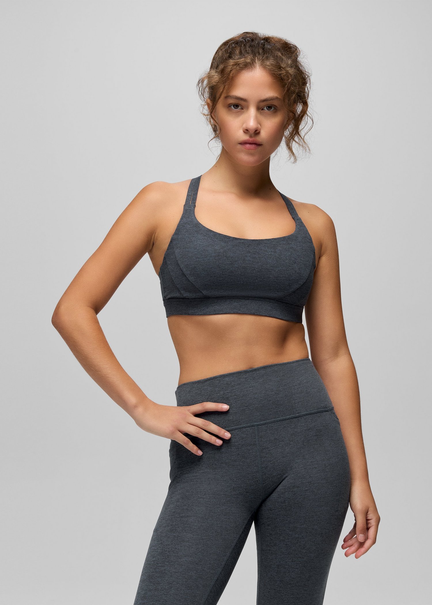 Womens prAna Heavana™ Everyday Bra - Nautical Heather