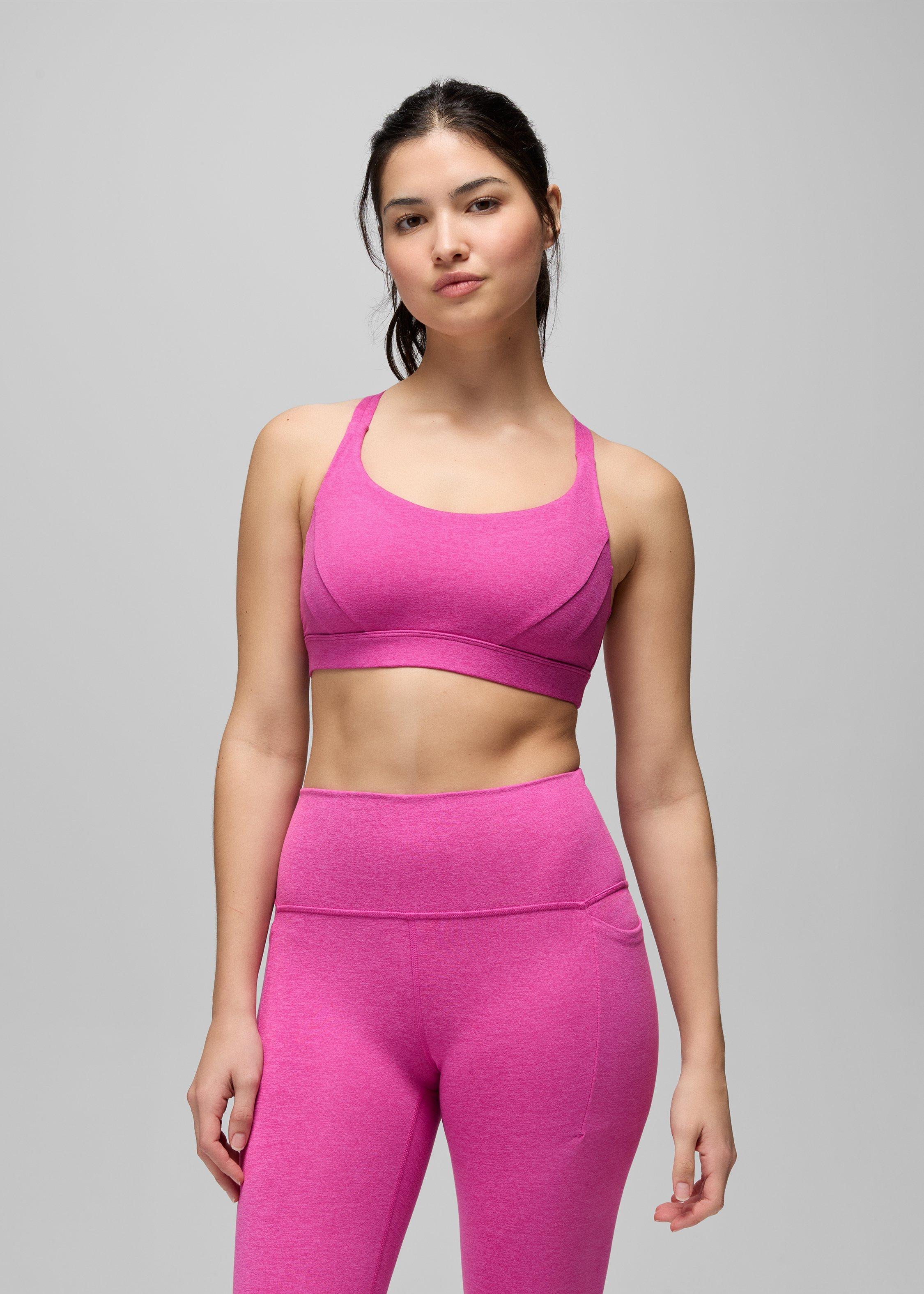 Womens prAna Heavana&trade; Everyday Bra - Berry Beam Heather