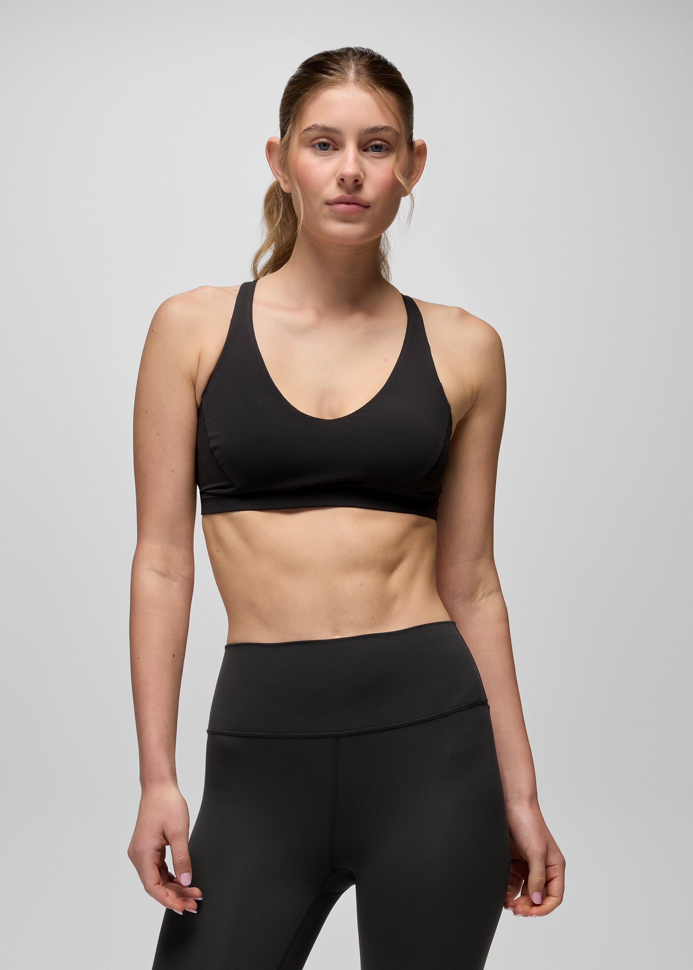 Womens prAna Luxara&trade; SwiftMove Bra - Black