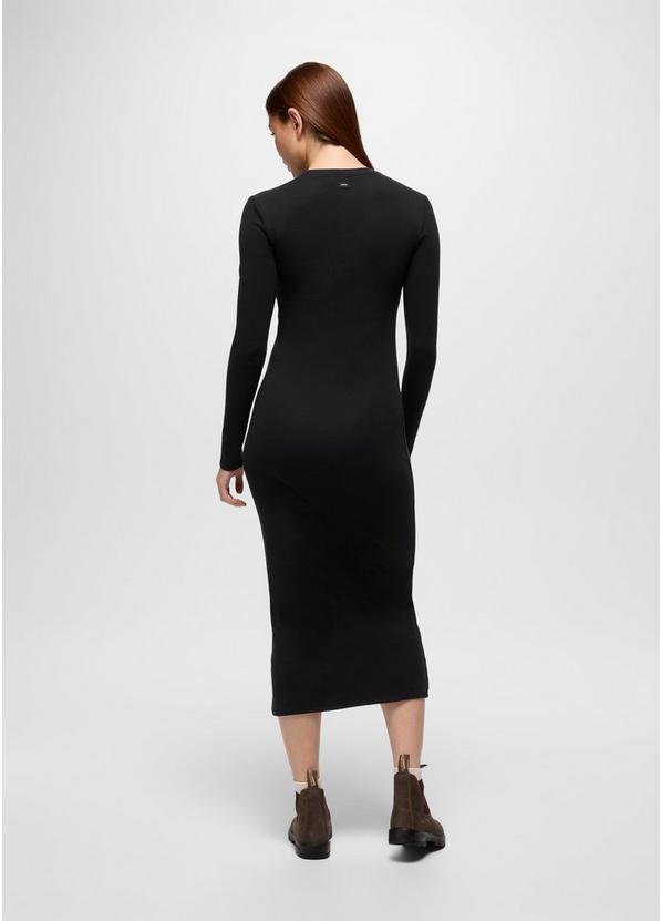 Lotus Midi Dress, Color: Black, image 8