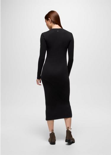 Lotus Midi Dress, Color: Black, image 10