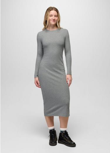 Lotus Midi Dress, Color: Heather Grey, image 5