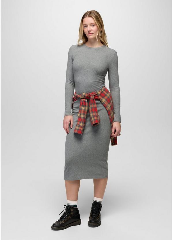 Lotus Midi Dress, Color: Heather Grey, image 5