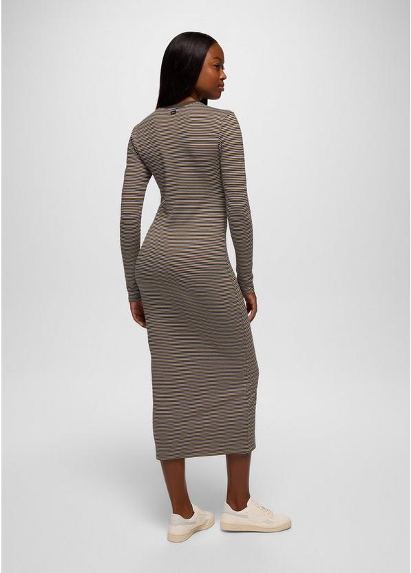 Lotus Midi Dress, Color: Long Beach Stripe, image 8