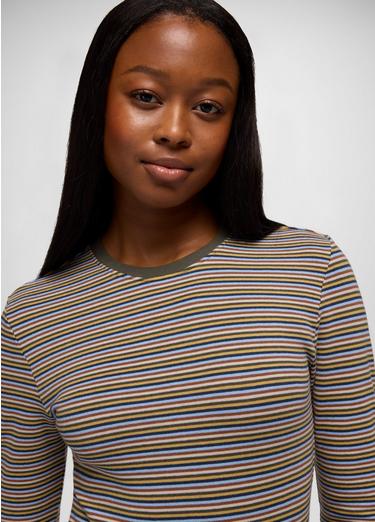 Lotus Midi Dress, Color: Long Beach Stripe, image 3