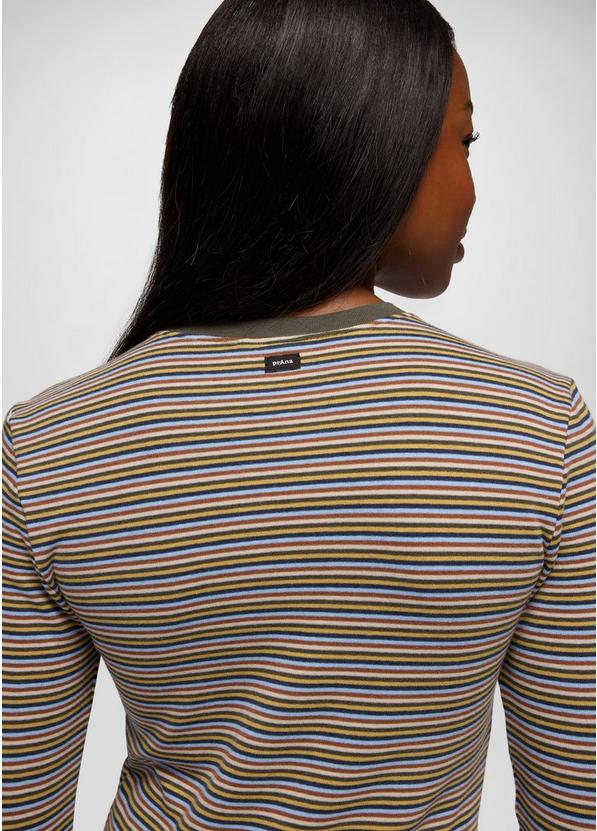 Lotus Midi Dress, Color: Long Beach Stripe, image 4