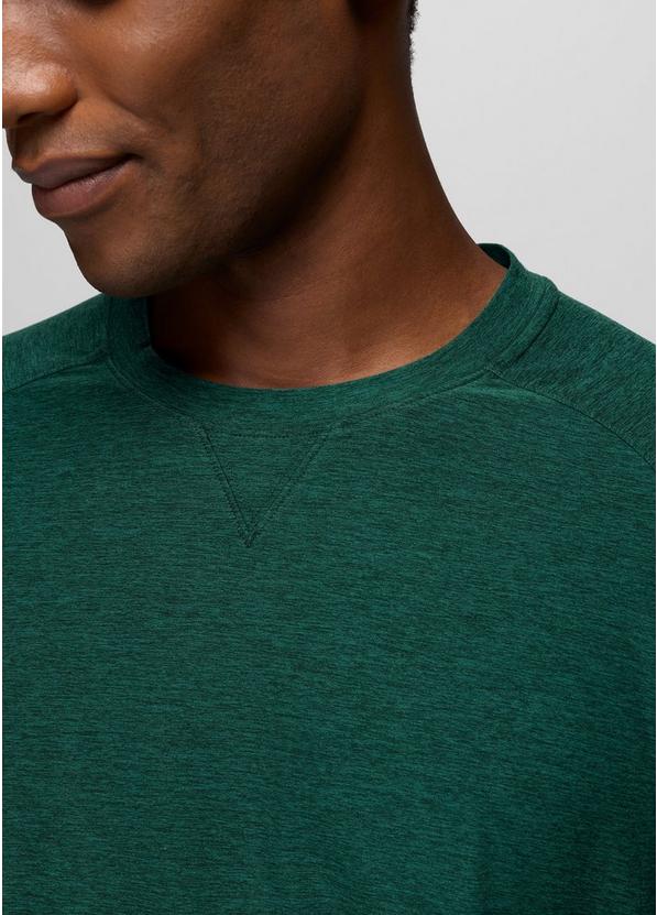 Altitude Tracker Light Crew, Color: Root Green Heather, image 3