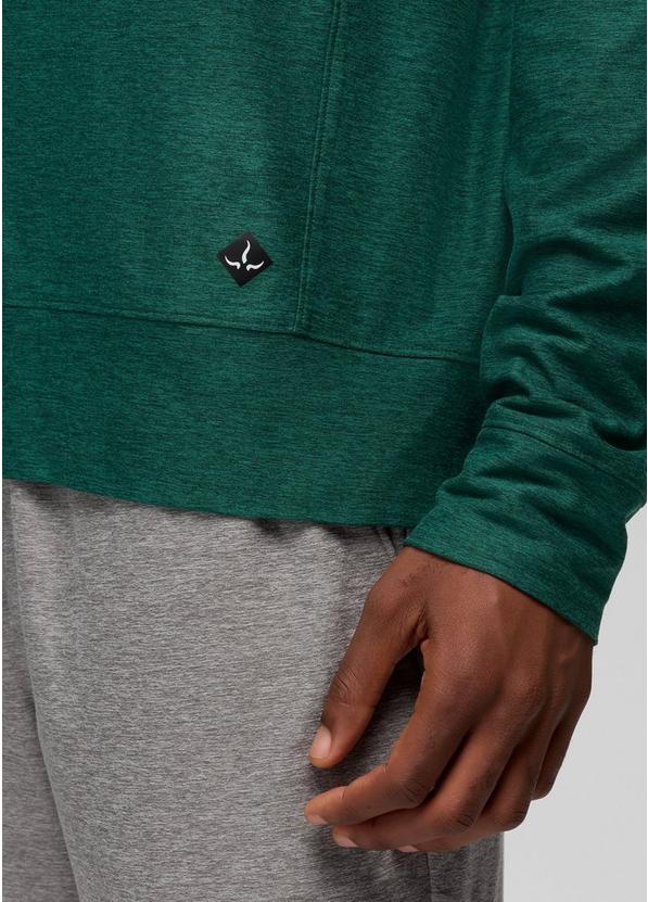 Altitude Tracker Light Crew, Color: Root Green Heather, image 4