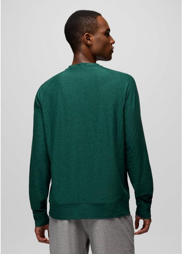 Altitude Tracker Light Crew, Color: Root Green Heather, image 2