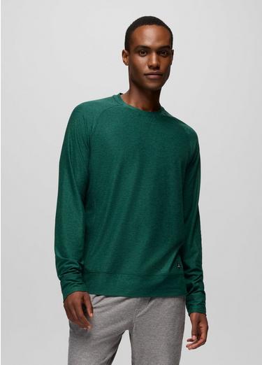 Altitude Tracker Light Crew, Color: Root Green Heather, image 17