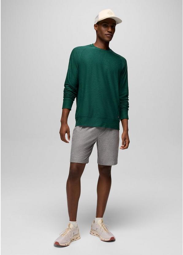 Altitude Tracker Light Crew, Color: Root Green Heather, image 5