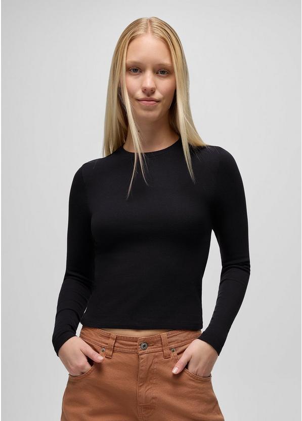 Lotus Long Sleeve Tee, Color: Black, image 7