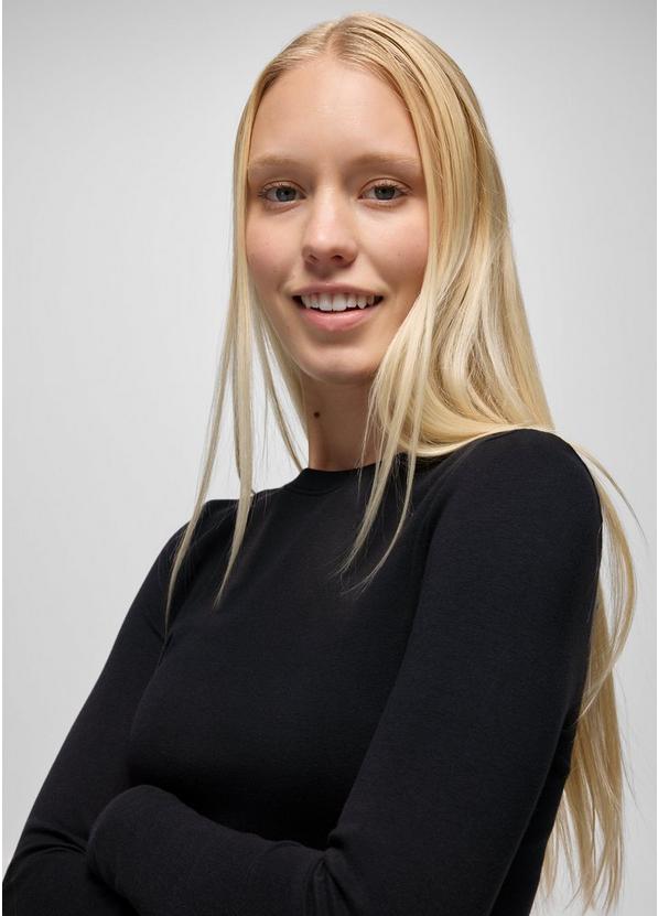 Lotus Long Sleeve Tee, Color: Black, image 3