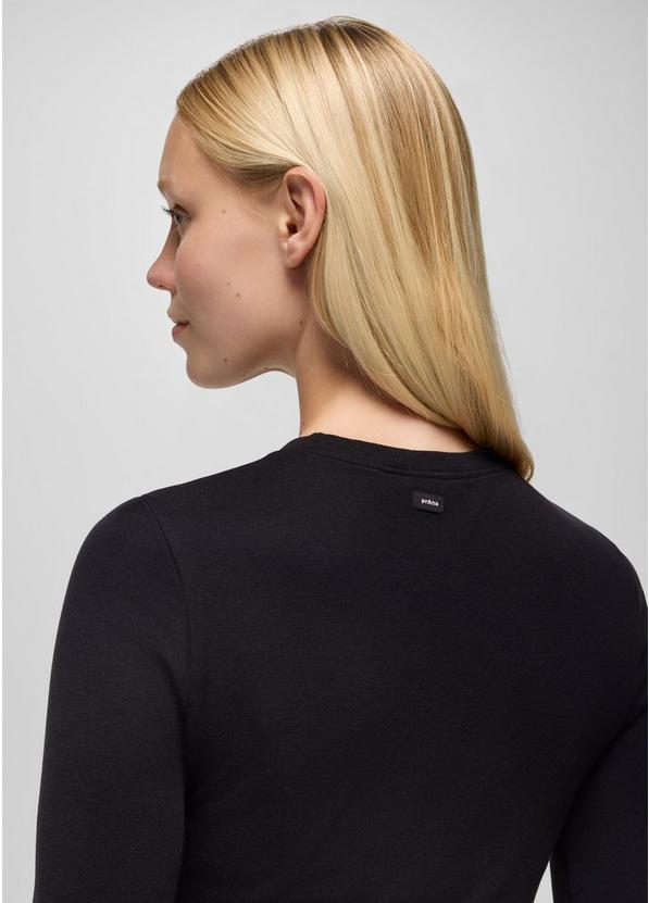 Lotus Long Sleeve Tee, Color: Black, image 4