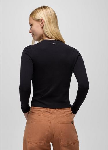 Lotus Long Sleeve Tee, Color: Black, image 14