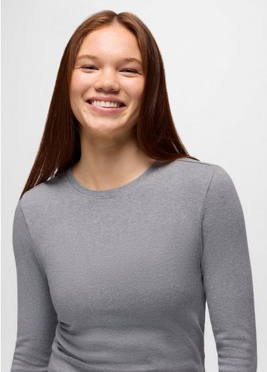Lotus Long Sleeve Tee, Color: Heather Grey, image 19