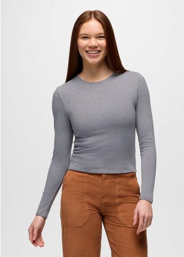 Lotus Long Sleeve Tee, Color: Heather Grey, image 17