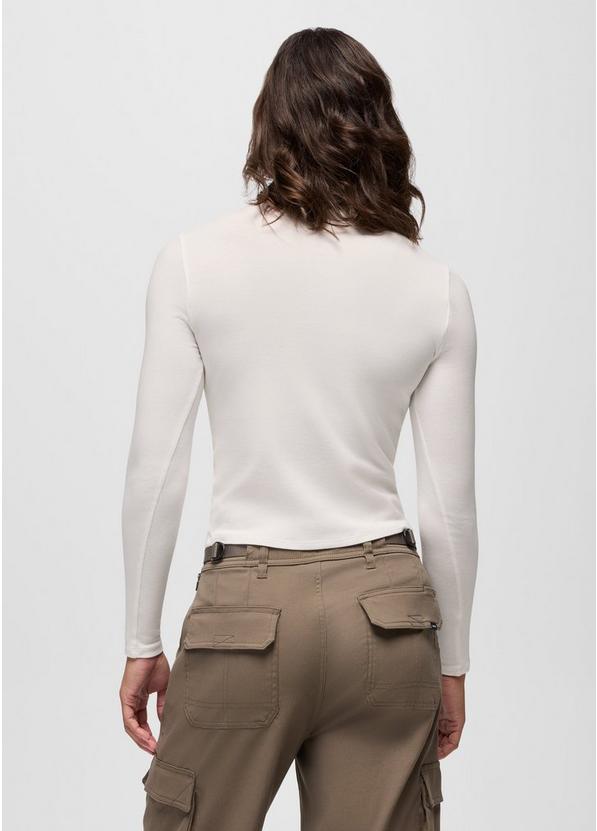 Lotus Long Sleeve Tee, Color: Soft White, image 2