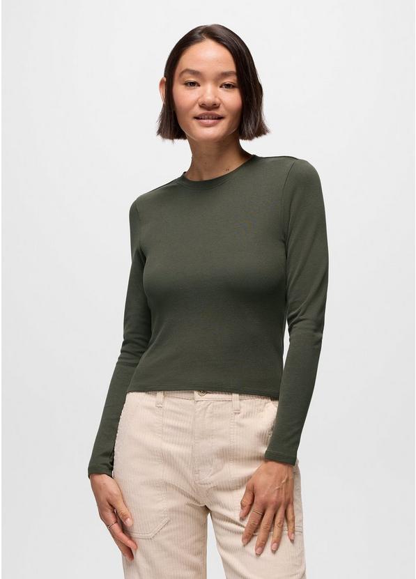 Lotus Long Sleeve Tee, Color: Spruce, image 6