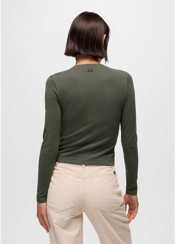 Lotus Long Sleeve Tee, Color: Spruce, image 7