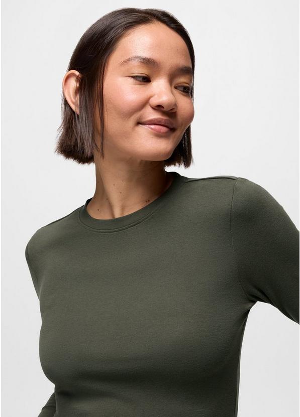 Lotus Long Sleeve Tee, Color: Spruce, image 3