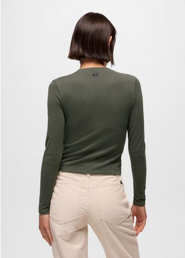 Lotus Long Sleeve Tee, Color: Spruce, image 2