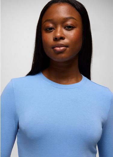 Lotus Long Sleeve Tee, Color: Blue Vibes, image 24