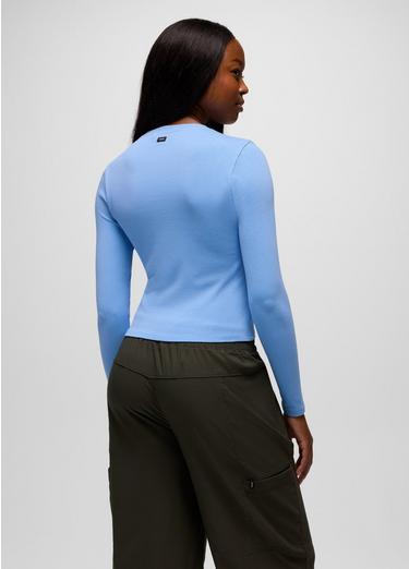 Lotus Long Sleeve Tee, Color: Blue Vibes, image 22