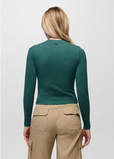 Lotus Long Sleeve Tee, Color: Coast, image 2