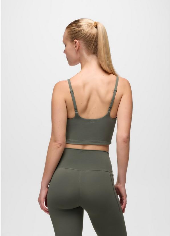 Luxara Longline Bra, Color: Thyme, image 2