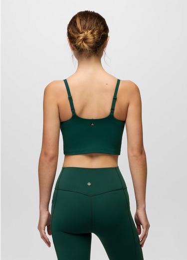 Luxara Longline Bra, Color: Root Green, image 14