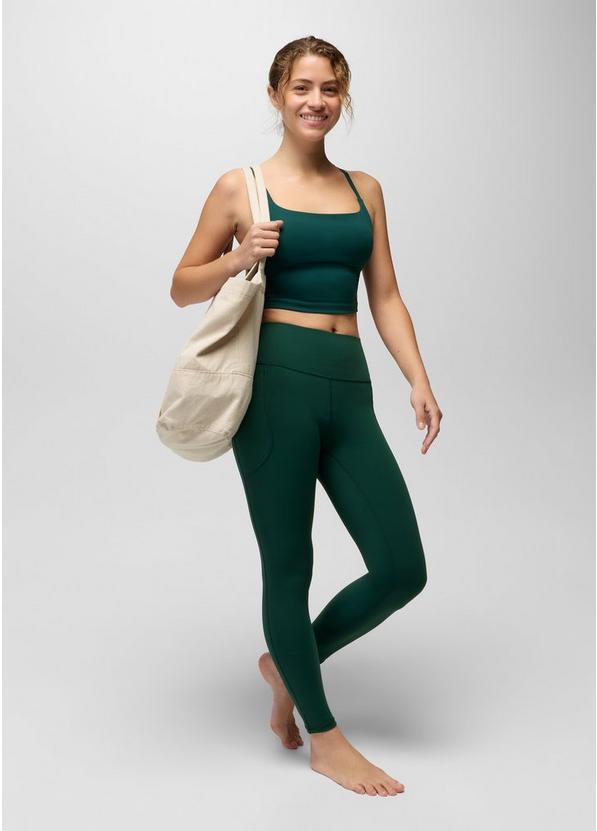 Luxara Longline Bra, Color: Root Green, image 5