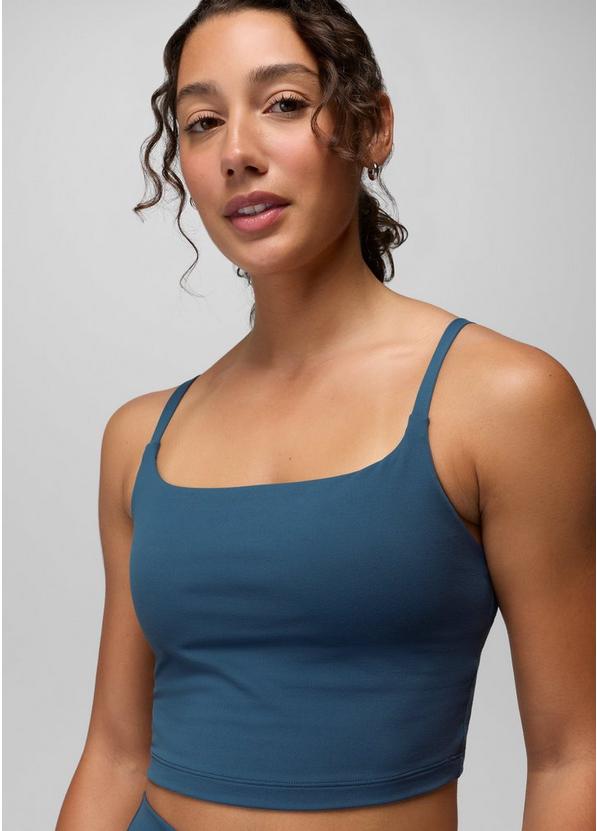 Luxara Longline Bra, Color: Bluff Blue, image 3