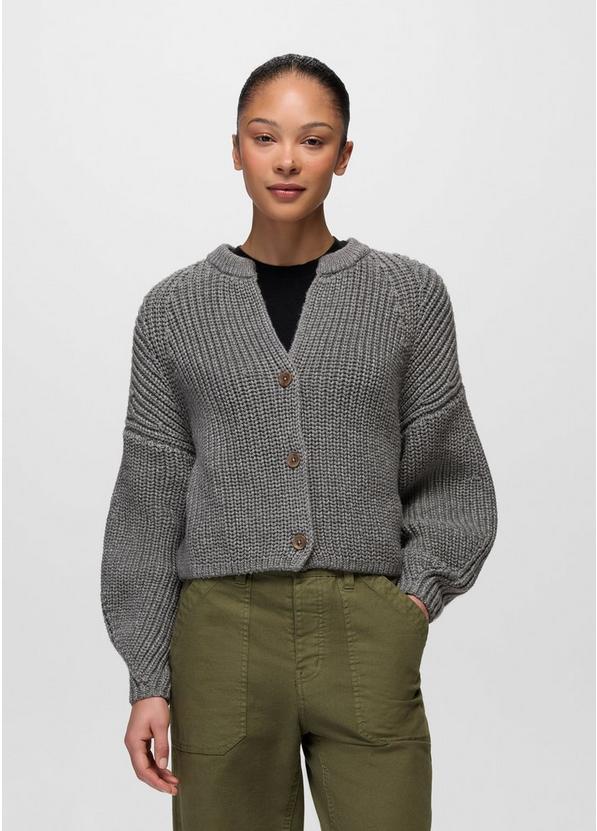 Sunday River Short Cardigan, Color: Heather Grey, image 1