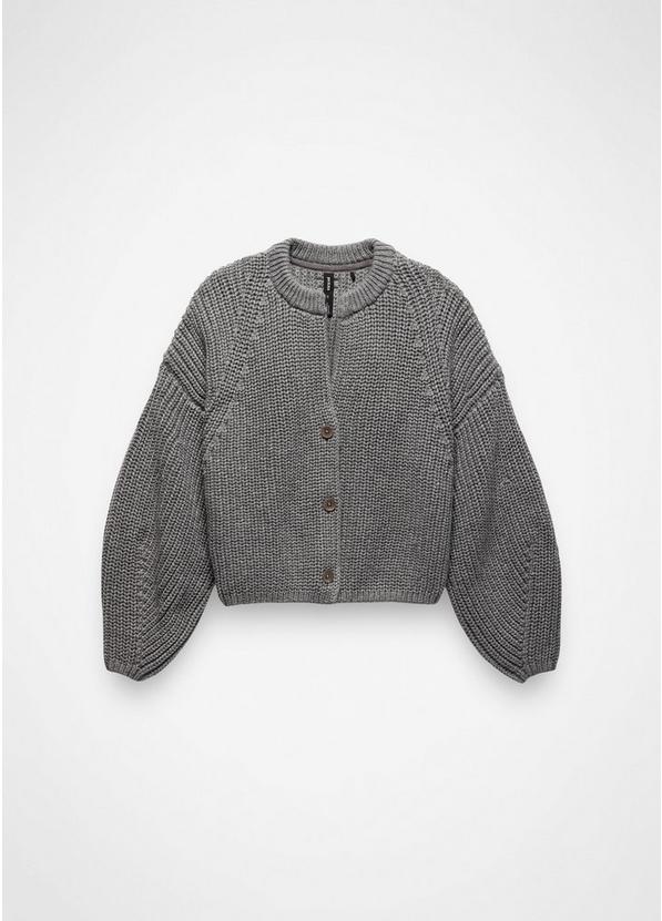Sunday River Short Cardigan, Color: Heather Grey, image 7