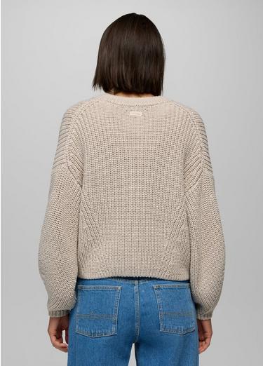 Sunday River Short Cardigan, Color: Almond, image 10