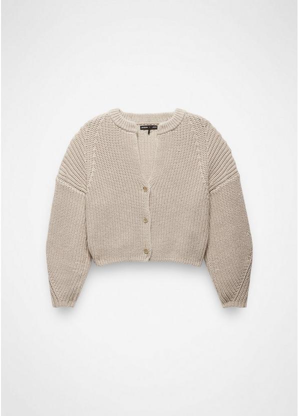Sunday River Short Cardigan, Color: Almond, image 6