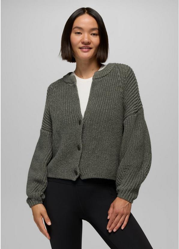 Sunday River Short Cardigan, Color: Thyme, image 1
