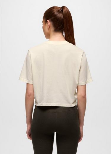 Heritage Graphic Crop Tee, Color: Canvas, image 6