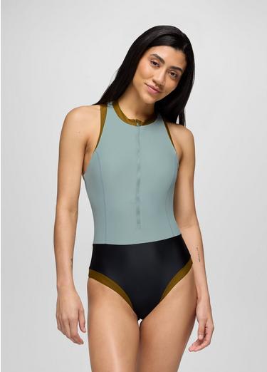 Baja Bound One Piece Swimsuit, Color: Saltwater Colorblock, image 4