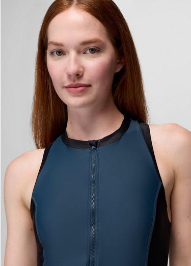 Baja Bound One Piece Swimsuit, Color: Bluff Blue, image 2