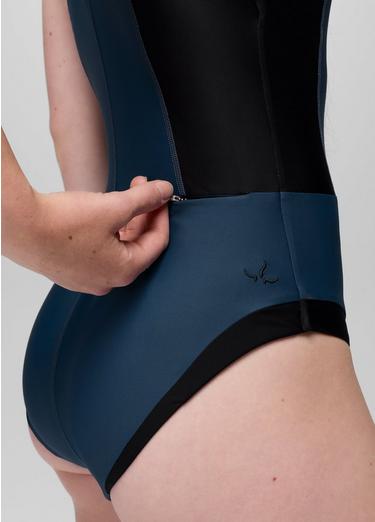 Baja Bound One Piece Swimsuit, Color: Bluff Blue, image 3