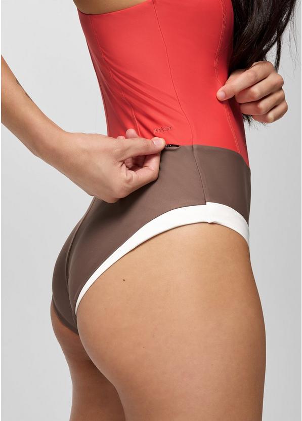 Baja Bound One Piece Swimsuit, Color: Rose Fire Colorblock, image 5