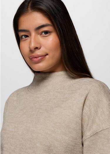 Two Harbors Mockneck Sweater, Color: Oatmeal Heather, image 7