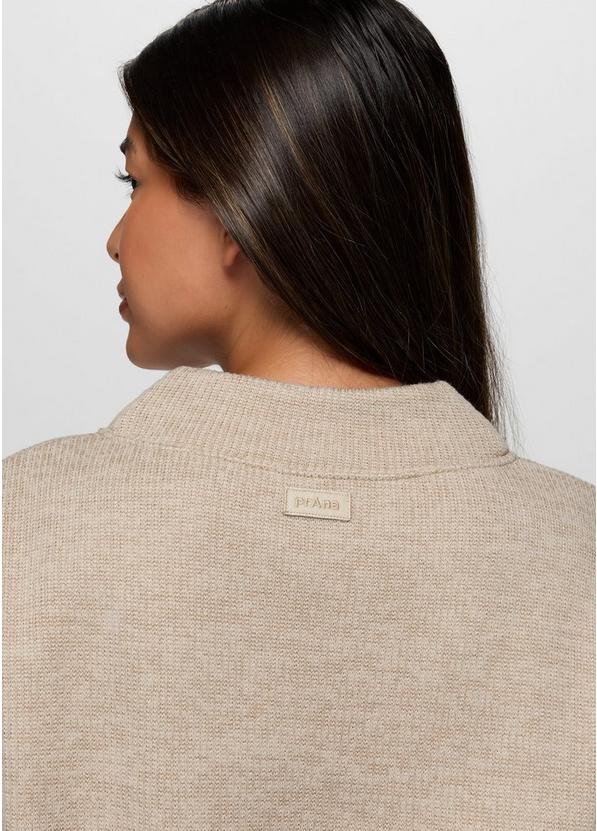 Two Harbors Mockneck Sweater, Color: Oatmeal Heather, image 4