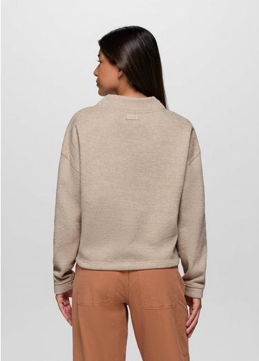 Two Harbors Mockneck Sweater, Color: Oatmeal Heather, image 6