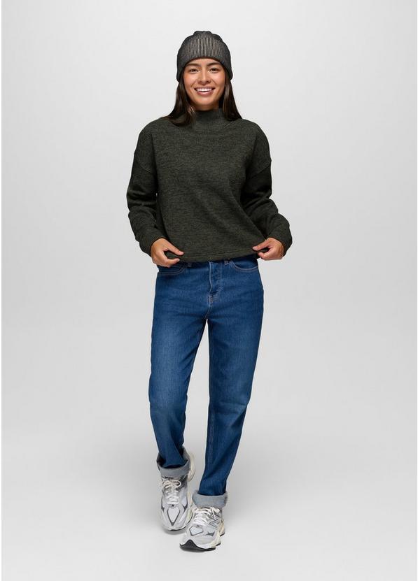 Two Harbors Mockneck Sweater, Color: Spruce Heather, image 5