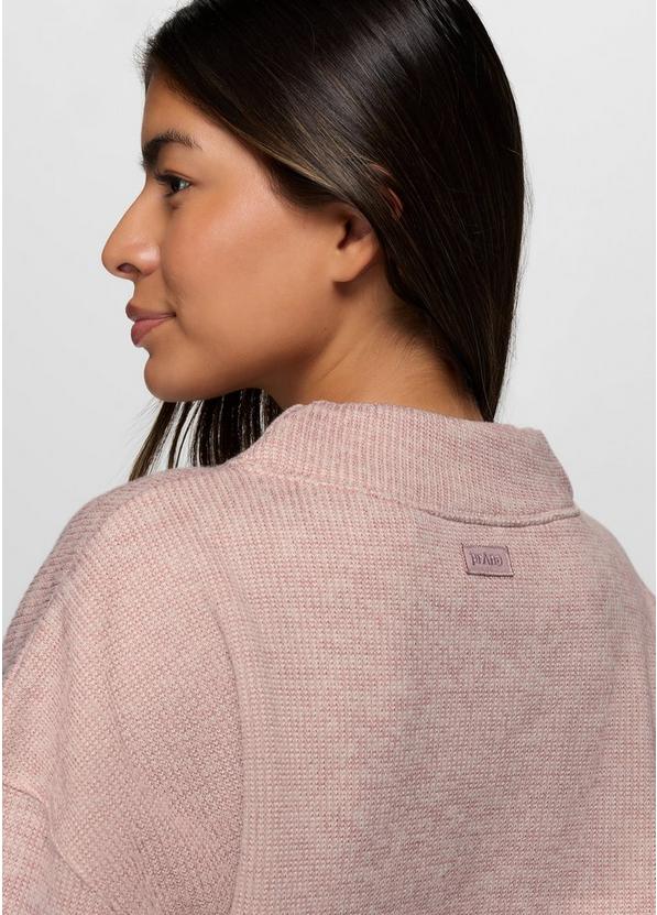 Two Harbors Mockneck Sweater, Color: Hush Heather, image 4