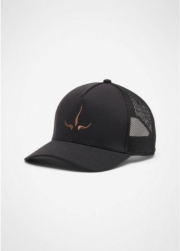 Roads Ahead Embroidered Hat, Color: Black prAna Horns, image 1