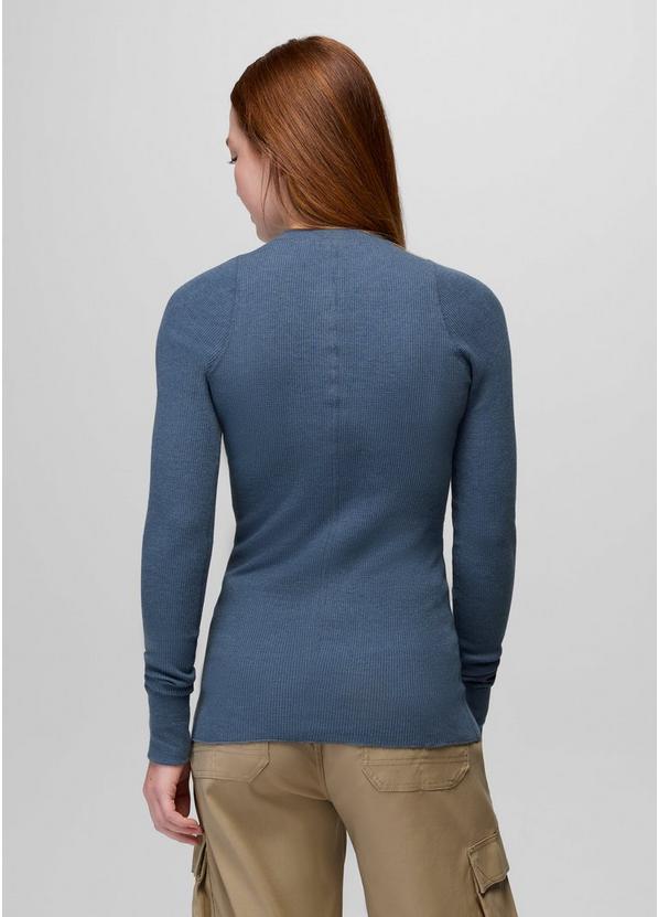 Touchstone Henley, Color: Bluff Blue Heather, image 2